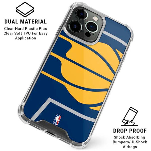 NBA Indiana Pacers Large Logo iPhone 16 Pro Clear Case